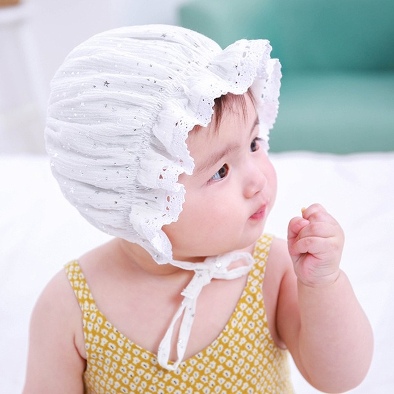 Lovely Baby Hat Cute Shiny Girls Boys Turban Soft ..